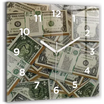 Hodiny Nástěnné hodiny Wallfluent zelené 30 cm