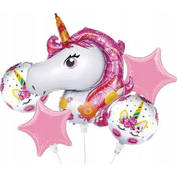Balónek Sada balónků s jednorožcem UNICORN, 5 balónků Z1