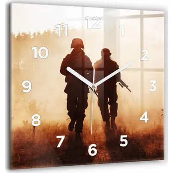 Hodiny Nástěnné hodiny Wallfluent hnědé 60 cm