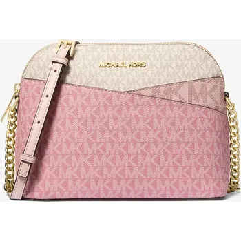 Kabelka MICHAEL KORS dámská kabelka,crossbody Jet Set Medium Dome růžová, vanilla