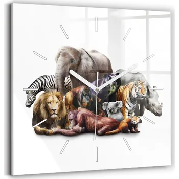 Hodiny Nástěnné hodiny Wallfluent bílé 30 cm