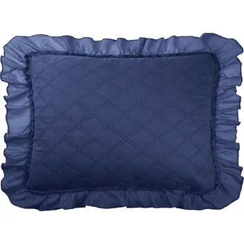 Polštář GRANÁTOVÝ POVLEK NA POLŠTÁŘ S VOLÁNKEM 50x70 RUFFY