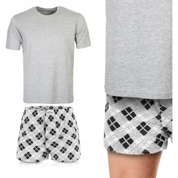 Pánské pyžamo Pánské bavlněné pyžamo, set: tričko s krátkým rukávem a šortky, velikost M Pako Jeans