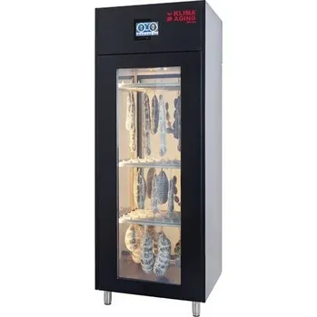 Lednice Skříň na zrání/uskladnění salámů, sýrů Klima Aging System Double černá, 40/70 kg