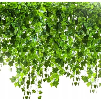 umělá květina UMĚLÝ BŘEČŤAN x 12 KUSŮ Na nástěnnou balkonovou girlandu Umělé listy 25 M