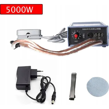 Svářečka 5000W Bodová svářečka s vysokým výkonem pro domácí použití, pro baterie a články 18650, s pedálem
