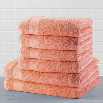 Ručník Sada froté ručníků a osušek MEXICO meruňková 6 ks