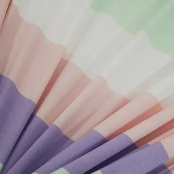 Úplet A0321 mintovo-lila-pudrový, široký pruh, š.175