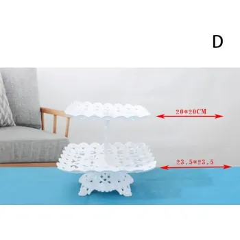 Talíř Třípatrový talíř na ovoce | etažér - D