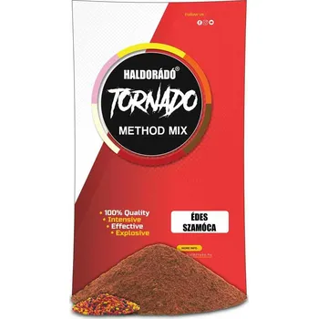 Návnadová surovina Haldorádó Method Mix Tornado 500 g - Sladká Jahoda