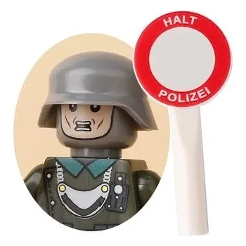 Vojenské figurky s válečnými zbraněmi | styl Lego - B18-38-1