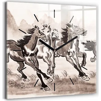 Hodiny Nástěnné hodiny Wallfluent černé 30 cm