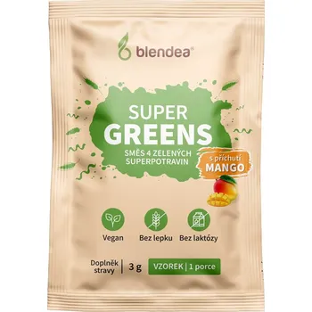 Přírodní produkt Blendea Supergreens Mango BIO vzorek 1 porce