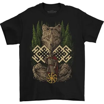 Pánské tričko Drakkaria VLČÍ VÁLEČNÍK, slovanské tričko