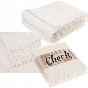 Prostěradlo Deka Spod Igły i Nitki bavlna 150 cm x 200 cm béžová