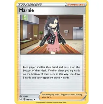 Sběratelská karetní hra Pokémon karta Marnie 169/202