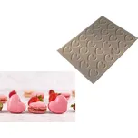 Cesil Silikonová pečicí forma na makronky srdíčka 30 x 40 cm ▹