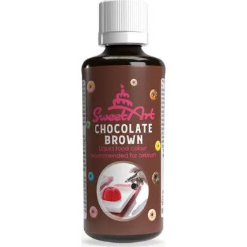 4-Mix Maďarsko SweetArt airbrush barva tekutá Chocolate Brown (90 ml) ▹