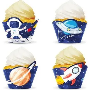 Přisada na vaření a pečení Košíčky na muffiny vesmír 8ks - Party Pal | Cukrářské potřeby