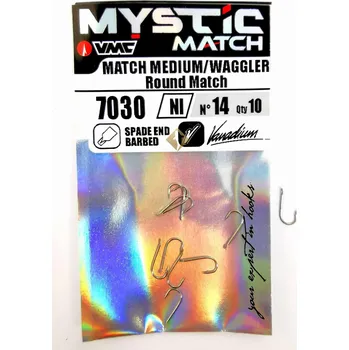 Rybářský háček VMC Háčky Plováčkové Feeder 7030 Match Round, Velikost 14