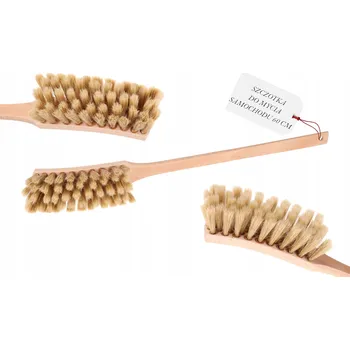 Mycí kartáč na vozidlo KARTÁČ NA MYTÍ AUTA DLOUHÝ PŘÍRODNÍ VLAS 60 CM POLSKÝ VÝROBEK