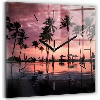 Hodiny Nástěnné hodiny Wallfluent černé 30 cm