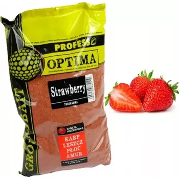 Návnadová surovina Návnada Rybářská Profess Optima 1kg - Jahoda