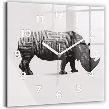 Hodiny Nástěnné hodiny Wallfluent černé 30 cm