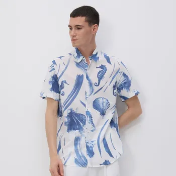 Pánská košile Reserved - Košile se vzorem regular fit - vícebarevná - 028EH-MLC - 028EH-MLC-XL