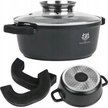 Hrnec Hrnec hrnec Karl Hausmann granitový 4,4 L 24 cm černý