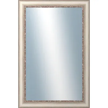 Zrcadlo DANTIK - Zarámované zrcadlo - rozměr s rámem cca 40x60 cm z lišty PROVENCE bílá (2652)