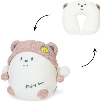 Cestovní polštářek KUFRYPLUS Cestovní polštářek 2 v 1 TPT04 Flying bear