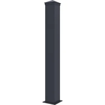 Plotový sloupek G21 Plotový sloupek s patkou 10,3 x 89 cm antracit