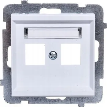 Elektrická zásuvka Internetová zásuvka nástěnná Ospel bílá