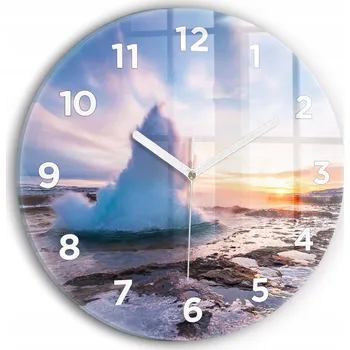 Hodiny Nástěnné hodiny Wallfluent bílé 30 cm