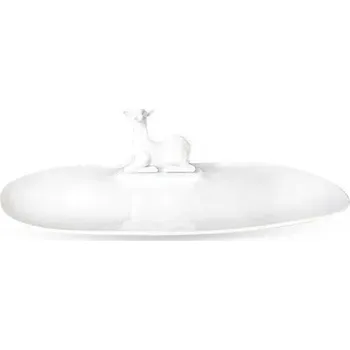 Šperkovnice Stojan na šperky s dekorací a úložným prostorem - Bílý