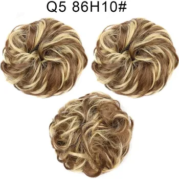 Příčesek Gumička na messy drdol s umělými vlasy | syntetické vlasy - 26