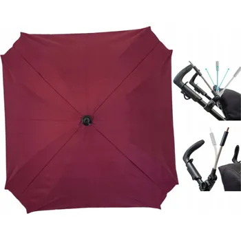 Stínicí technika Slunečník ke kočárku Skyline 70 cm červený