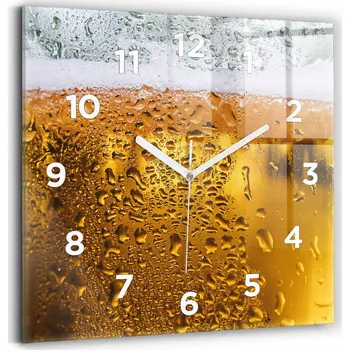 Hodiny Nástěnné hodiny Wallfluent žluté 30 cm