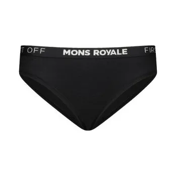 Dámské kalhoty Mons Royale Folo Merino Briefs Black černá S
