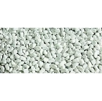 Zahradní dekorace Valounky Bianco Carra, velikost 15-100 mm, pytel 25kg – okrasné kameny (kamenivo) na zahradu Velikost frakce: 15-25 mm