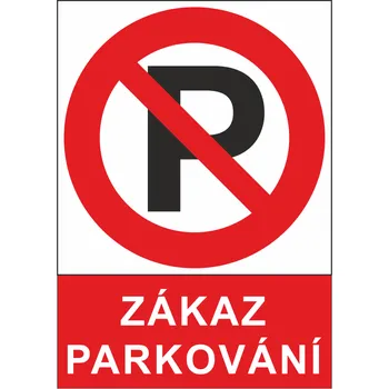 Samolepka PAR10-25-01 zákaz parkování