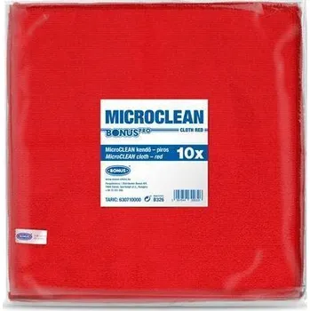 Papírový kapesník BONUS Utěrka MicroCLEAN, červená, univerzální, 10 ks, 32 x 32 cm, BONUS B326 ,balení 10 ks 556326