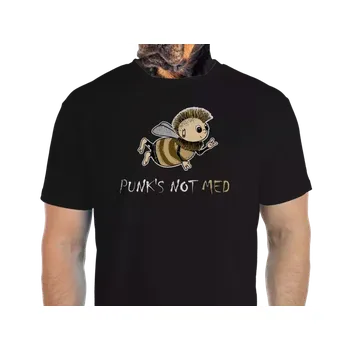 Pánské tričko Vtipné tričko Bastard: Punks not med