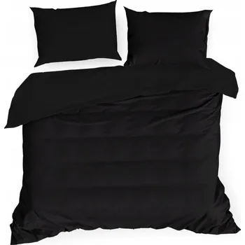 Povlečení Povlečení bavlněné jednobarevné 160x200 černé