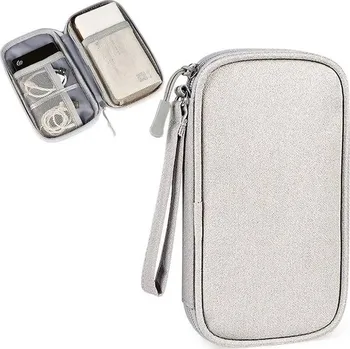 Cestovní peněženka voděodolná na dokumenty a karty - Světle šedá 1-vrstva