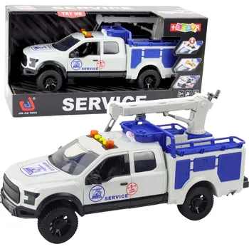 autíčko Servisní auto s jeřábem se světly a zvuky 1:12