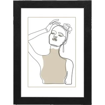 Rám na obraz Hama rámeček dřevěný KOPENHAGEN, černá, 50x70 cm