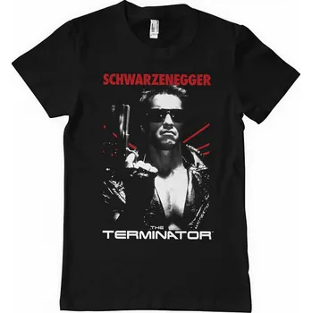 Pánské tričko Tričko Terminator - Schwarzenegger Poster Velikost: L