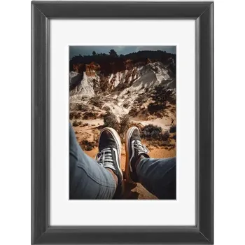 Rám na obraz Hama rámeček dřevěný BELLA. černá, 15x20 cm